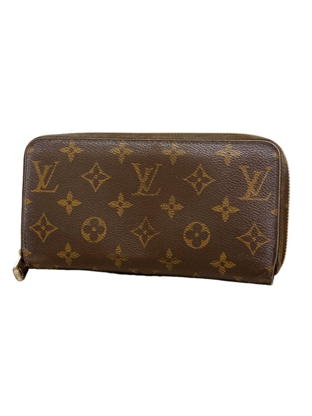 Louis Vuitton Wallet Monogram Zippy Brown Fuchsia